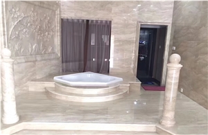 Oman Cream Light Marble Polished Tiles & Slabs
