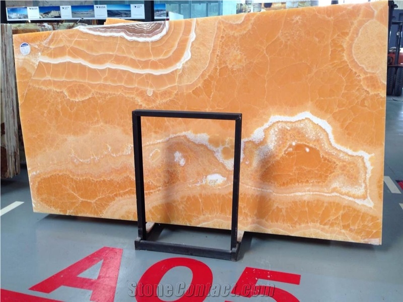 Orange Onyx Polished Wall Cladding Interior Design