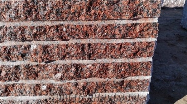 Polished Karelia Red Granite Slabs Tiles Flooring