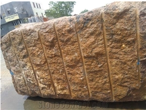 Red Multicolor India Granite Granite Blocks