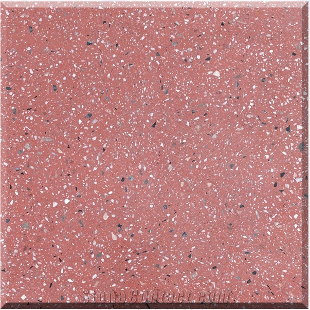Red Terrazzo Tiles Artificial Stone