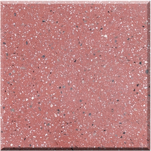 Red Terrazzo Tiles Artificial Stone