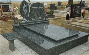 Romania Olive Green Granite Polished Monument