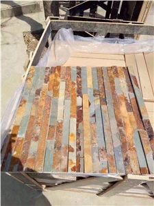 Rusty Slate Stacked Stone Veneer