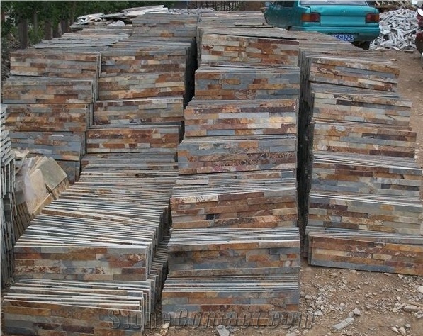 Rusty Slate Stacked Stone Veneer