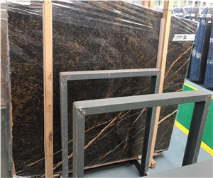 St Brown With Golden Vein Saint Laurent Marble Slabs