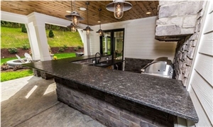 Steel Grey India Granite Polished Countertops