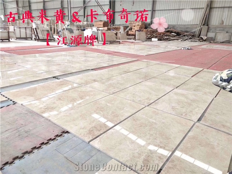 Turkey Cappucino Beige Marble Polished Slabs &Tile