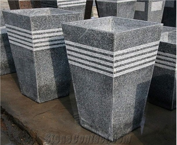 Violet Luoyuan Granite G664 Vase Flower Pots