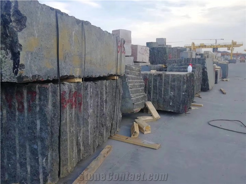 Volga Blue Ukraine Granite Blocks & Rocks
