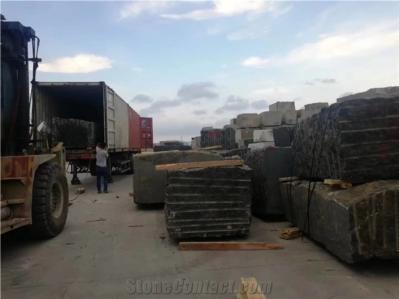 Volga Blue Ukraine Granite Blocks & Rocks