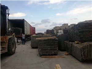 Volga Blue Ukraine Granite Blocks & Rocks