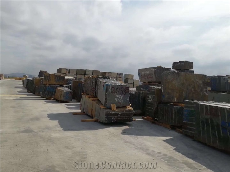 Volga Blue Ukraine Granite Blocks & Rocks
