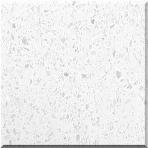 High Quality White Terrazzo Tiles Artificial Stone Polished