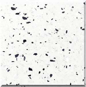 Chinese Wonderful White Terrazzo Tiles Artificial Stone