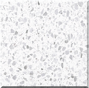 New High Quality White Terrazzo Tiles Artificial Stone
