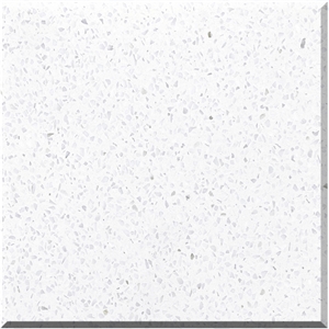 Premium White Terrazzo Tiles Honed