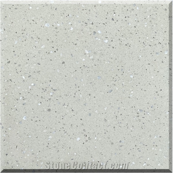Beautiful New White Terrazzo Tiles Artificial Stone Honed