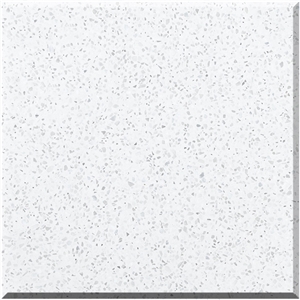 Hot Sale White Terrazzo Tiles Artificial Stone Honed