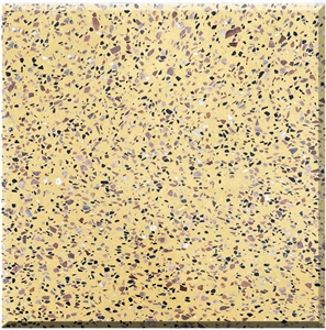 Yellow Terrazzo Slabs Artificial Stone