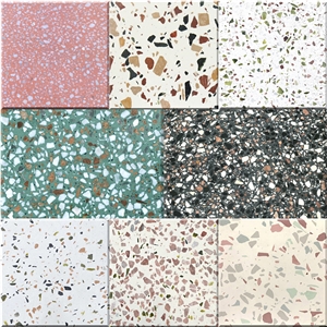 Yellow Terrazzo Slabs Artificial Stone