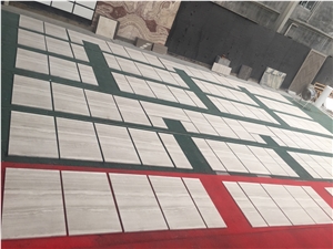 Silk Georgette Marble Tiles, Light Grey Wooden