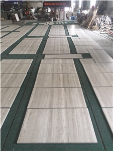 Silk Georgette Marble Tiles, Light Grey Wooden