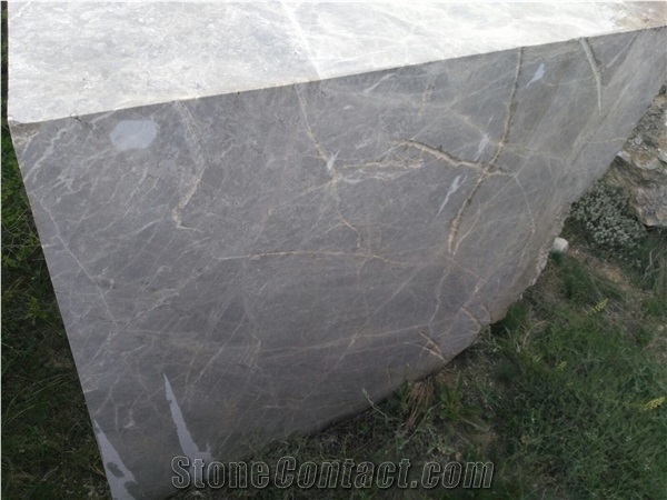 Iconium Grey Marble Block, Turkey Grey Marble