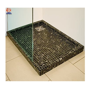 Dark Emperador Marble Stone Mosaic Shower Trays
