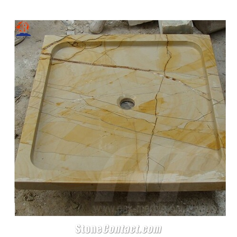 Dark Emperador Marble Stone Mosaic Shower Trays