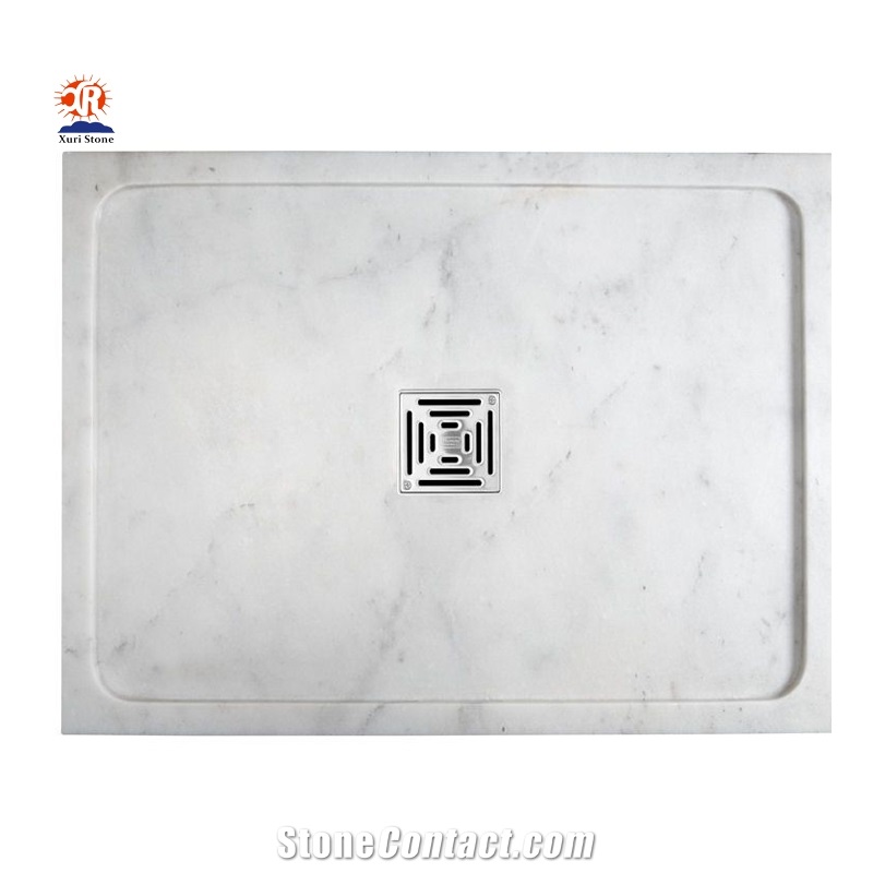Dark Emperador Marble Stone Mosaic Shower Trays