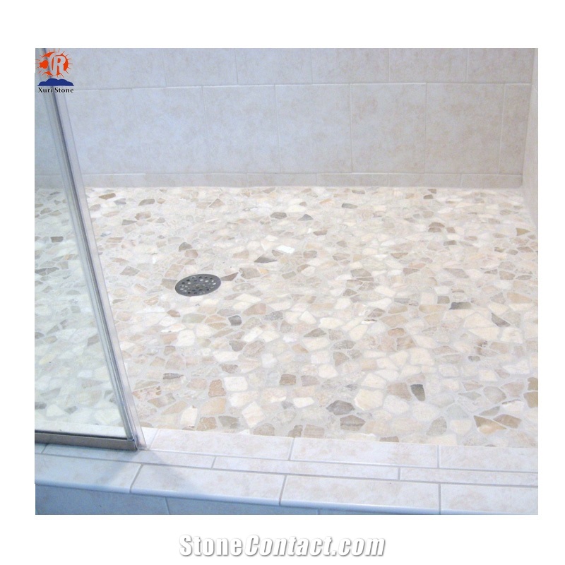 Quartz Stone Base Shower Tray Bathroom Floor Tile