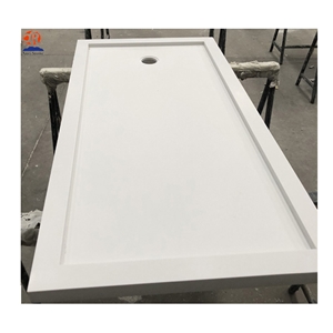 Quartz Stone Base Shower Tray Bathroom Floor Tile