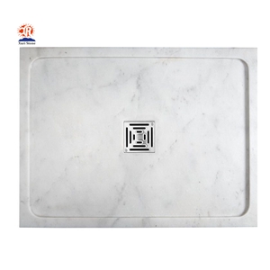 White Calacatta Marble Stone Resin Shower Trays