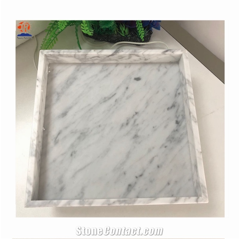White Marble Square Tray