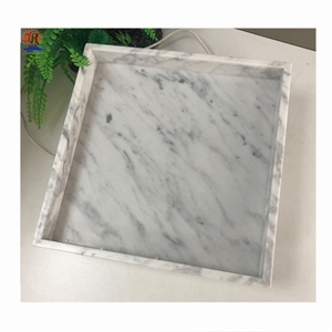 White Marble Square Tray
