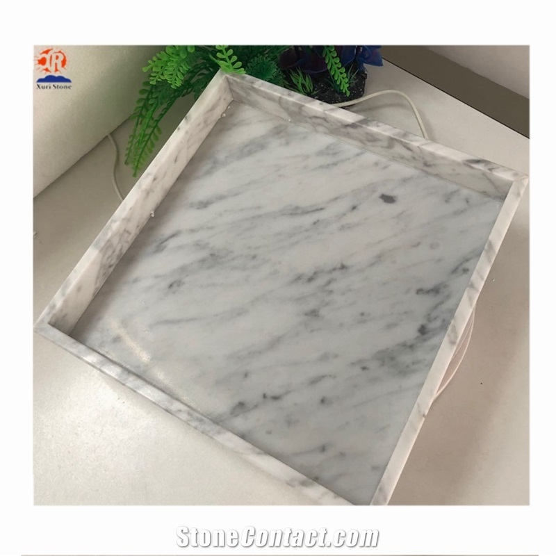 White Marble Square Tray