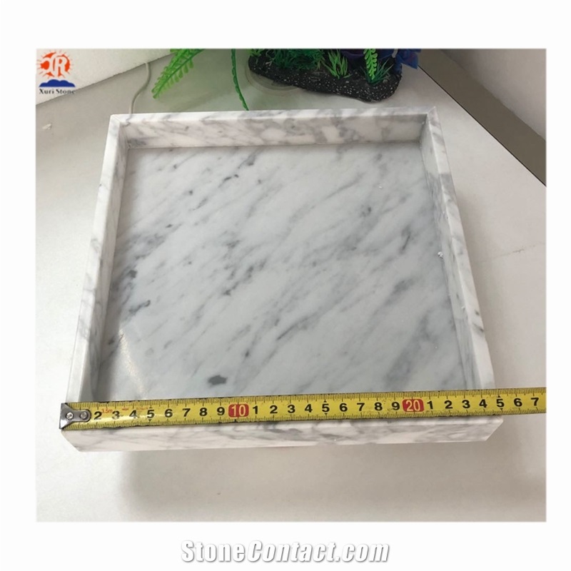 White Marble Square Tray