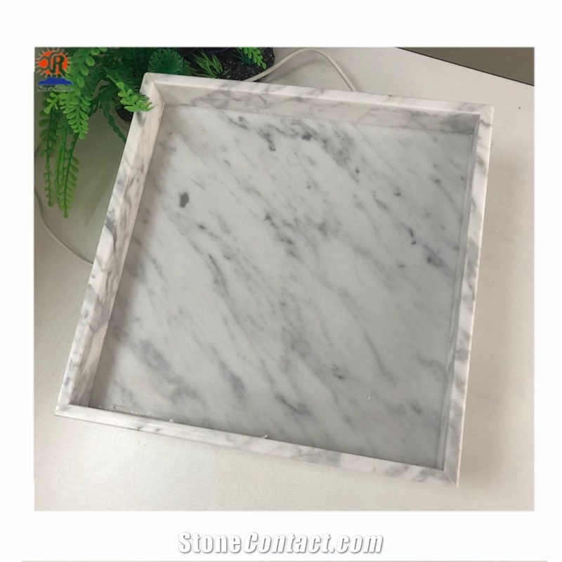 White Marble Square Tray