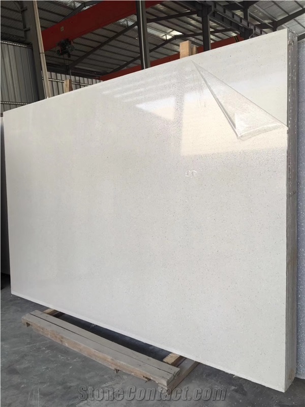 White Inorganic Terrazzo Tile and Slabs