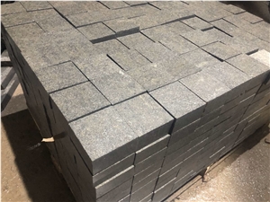 Cubes from Antik Nero Gabbro 10x10x5cm Flamed