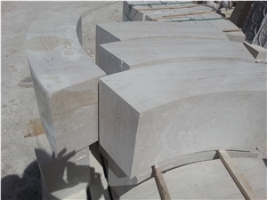 Medium Travertine Massive Block Steps