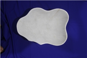 White Alabaster Luxurious Decorative Bowl
