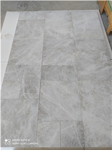 Tundra Grey Marble 3cm Sandblasted Pool Pavers