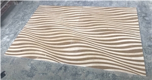 Curved Pattern Waterjet Cut Medallion Wall Tiles