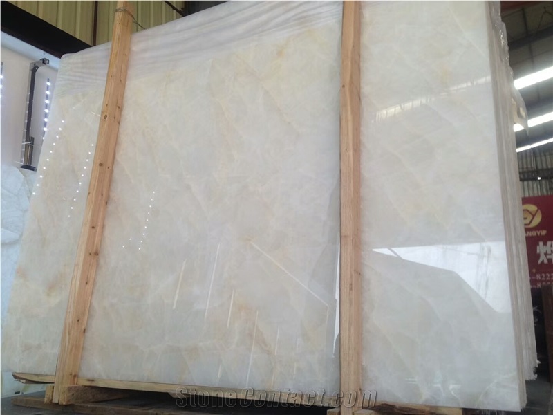 White Onyx Wall Slab Ice Jade Onyx Flooring