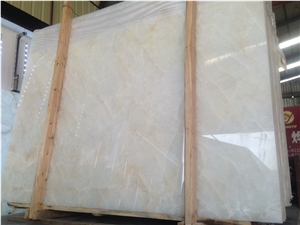White Onyx Wall Slab Ice Jade Onyx Flooring