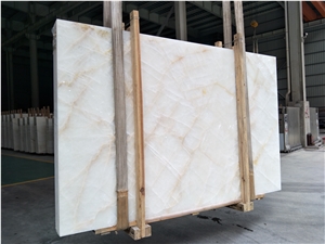 White Onyx Wall Slab Ice Jade Onyx Flooring