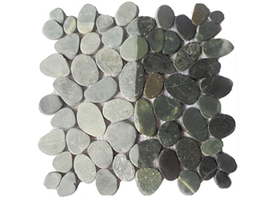 Mosaic Sliced Pebble Interlocking Wall Tile