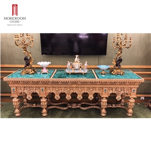 Green Granite Onyx Malachite Furniture Table